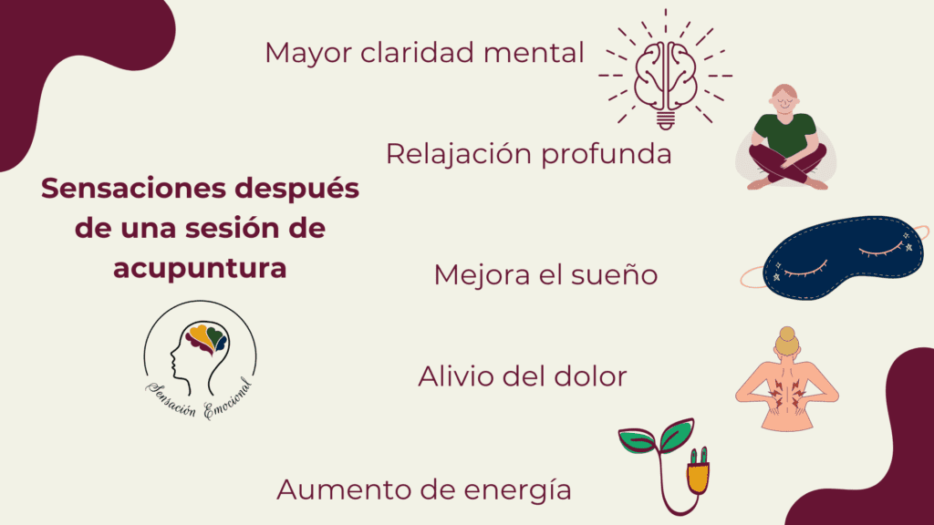 sesión de acupuntura sensaciones